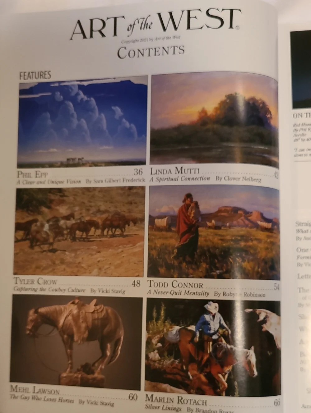 Art Of The West 3 Issues, Beautiful Art & Stories Magazine Jan 2022 Sep Nov 2021